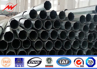 16 M Electrical Steel Tubular Pole With Cross Arm For Transmission Line supplier