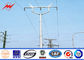 6M - 12M Metal Lighting Poles Steel Utility Pole with Aluminum conductor supplier