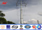 Steel Electric Poles / Eleactrical Power Pole With Cable supplier