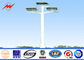 Solar power energy High Mast Pole with fittings and lift system for seaport lighting supplier