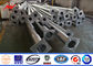 High Way Round 4-12m Dual Outreach Galvanized Steel Pole with One Cross Arm supplier