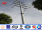 16m Q345 bitumen electrical power pole for overheadline project supplier