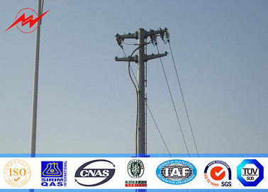 Customized Mounting Height Electrical Power Pole With Round Conical Shape supplier