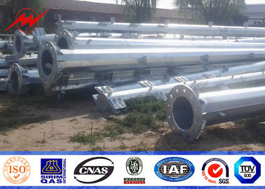 Galvanized Power Transmission Tubular Tower Pole Conical Electric Steel ASTM A123 supplier