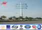 Steel Galvanzied Electric Power Pole for 345KV Transmission Line supplier