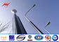 Round / Octagonal 8m Hot Dip Galvanized Street Light Poles With 30w LED supplier