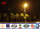 Round / Octagonal 8m Hot Dip Galvanized Street Light Poles With 30w LED supplier