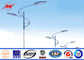 Tensile Strength Single Arm Galvanized Steel Highway Light Pole With 35m/s Windspeed supplier