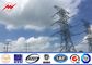 110KV Double Circuit Electrical Power Pole , High Mast Steel Utility Poles supplier