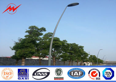 9m Q235 Single Arm Polygonal Galvanized Light Pole supplier