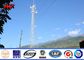 Steel Telecom Cellular Antenna Mono Pole Tower For Communication , ISO 9001 supplier