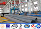 High Voltage 15 - 30m Galvanized Tubular Steel Pole For Power Transmsion supplier