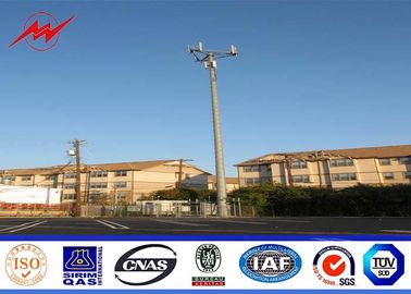 Professional Galvanized Mono Pole Tower Conical Shape With Anchor Bolt supplier