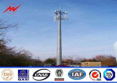 Square 160 ft Lattice Transmission Tower Steel Structure With Single Platform supplier