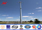 Slip Sleeve Tapered 80ft GSM Mono Pole Tower With Poured Concrete supplier