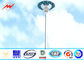 S355JR Polygonal 25m Galvanized Sports Light Poles With Electric Rasing System supplier