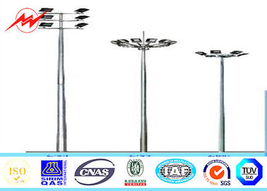 20M Height HPS Plaza High Mast Tower , Commercial Outdoor Light Poles supplier