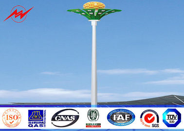 20M Height HPS Plaza High Mast Tower , Commercial Outdoor Light Poles supplier