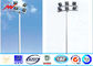 12 sides 40M High Mast Pole Gr50 material with round panel 8 lights supplier