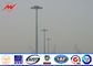 12 sides 40M High Mast Pole Gr50 material with round panel 8 lights supplier