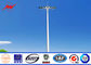 Powder Coating 30M High Mast Pole , Commercial Outdoor Light Poles with Lifting System supplier