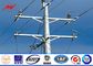 Octagonal 35FT 110kv Steel utility Pole with steel climbing rung for transmission line supplier