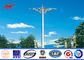 Golden Color 15m Welding High Mast Lighting Poles For Airport / School / Villas supplier