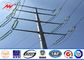 30ft 66kv small height Steel Utility Pole for Power Transmission Line with double arms supplier