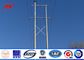 12sides 8M 2.5KN Steel Utility Pole for transmission power line with top steel plate supplier