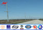 15M Height 6mm Thickness Bitumen Floodlight Pole For High Voltage Transmission Line supplier