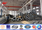 Electric Transmission Power Round 11M Metal Utility Poles 3mm Steel Plate supplier