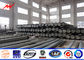 Multi Side 7m Steel Tubular Electrical Power Pole Low Voltage With Cross Arms supplier