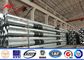 Anti - Ultraviolet 45FT Distribution Galvanized Steel Pole With Cross Arm supplier