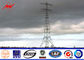 Sided Multi Sided 8m 25 KN Metal Utility Poles For Overhead Electric Power Tower supplier