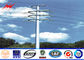 Sided Multi Sided 8m 25 KN Metal Utility Poles For Overhead Electric Power Tower supplier