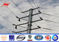138kv Round Tapered Polygonal Galvanized Steel Pole , Electric Power Pole supplier