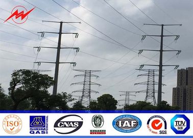 14.5m Overall Height Tapered Steel Utility Pole With 3mm Thickness 1250kg Load supplier