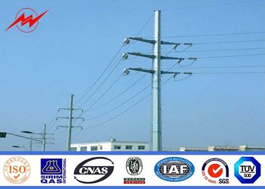 Anticorrosive Electrical Pole Standard Steel Utility Pole 500DAN 11.9m With Cable supplier