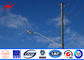 14m 500 Dan Tapered Steel Utility Pole , Galvanized Steel Poles With Climbing Ladder Protection supplier