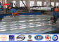 110kv Double Circuit Galvanized Steel Pole , Hot Dip Transmission Line Pole supplier