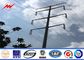 Electricity Utilities Q345 Shockproof Galvanized Steel Utility Poles 3mm Thickness supplier