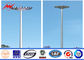 3 Sections 5mm 35M HDG High Mast Light Pole with 6 Lamps Wind Speed 30m/s supplier