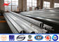 Conical 25FT 132kv Bitumen Metal Utility Poles For High Voltage Transmission Lines supplier
