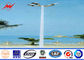Professional 25m 8 Sides Galvanized Steel Outdoor Square Light Pole 10  KV ~550 KV supplier