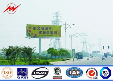 Exterior Street Advertising LED Display Billboard With Galvanization Anti - Static supplier