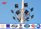 Outside Parking Lot Bitumen High Mast Tower 3mm 25m with Round Lamp Panel supplier