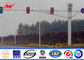 Octagonal Steel Street Lighting Poles Traffic Light Signals With Powder Coating supplier