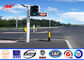 Custom 4.5m Height Galvanized Traffic Light Signs With Single Bracket supplier