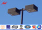 10M Blue Square Light Street Lighting Poles 4mm Thickness 1.5m Light Arm For Parking Lot supplier