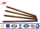 Pure Earth Earth Bar Copper Grounding Rod Flat Pointed 0.254mm Thickness supplier